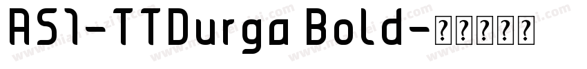 AS1-TTDurga Bold字体转换
